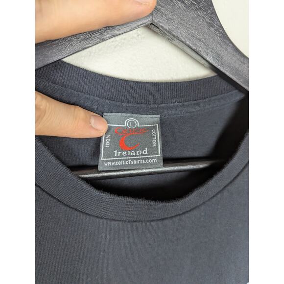 Celtic T Ireland an tioger celteach black T-shirt Size L - Picture 4 of 6
